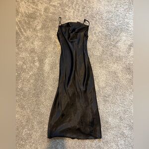 Bebe black slip dress NWT